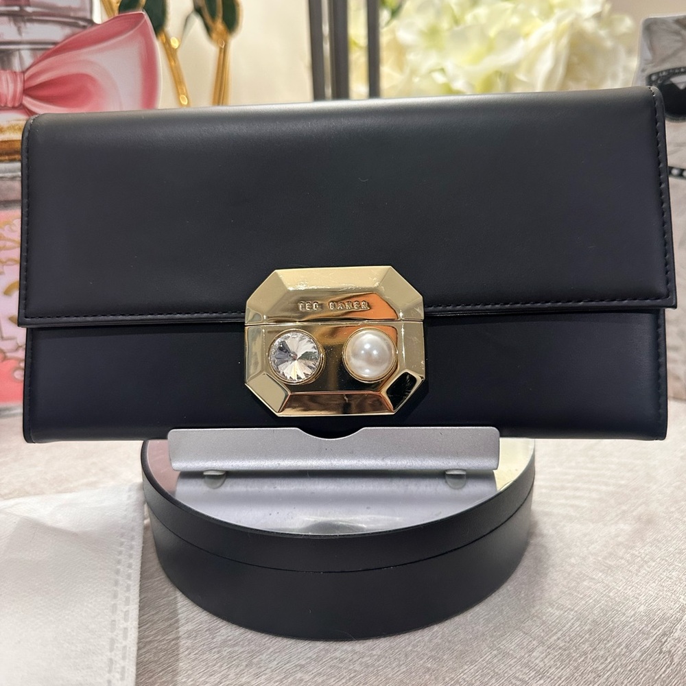 Ted Baker Like NEW Stunning Long Black Wallet - Picture 3 of 13